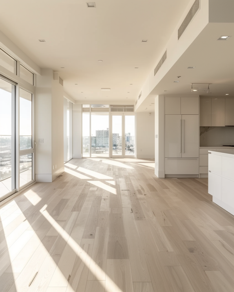 empty apartment after professional move out cleaning in Los Angeles