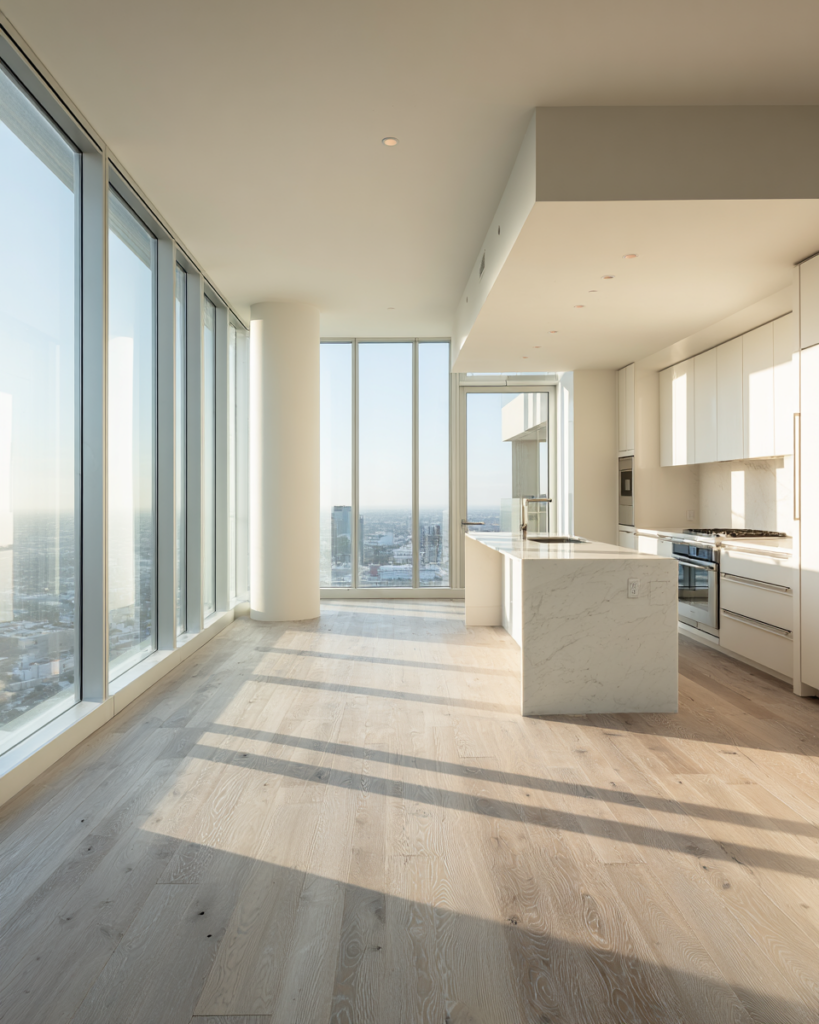 Luxury Beverly Hills apartment after professional move-out cleaning